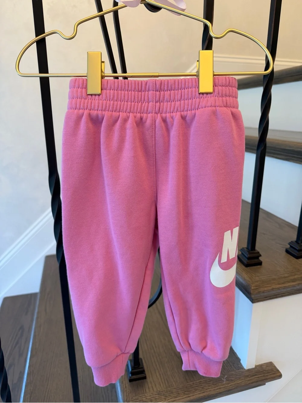 Nike Toddler Girls Pink Fleece Tracksuit Set